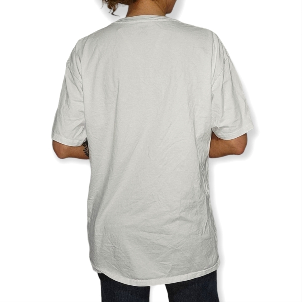 Vans Short Sleeve Shirt Large White Silver - Picture 3 of 6